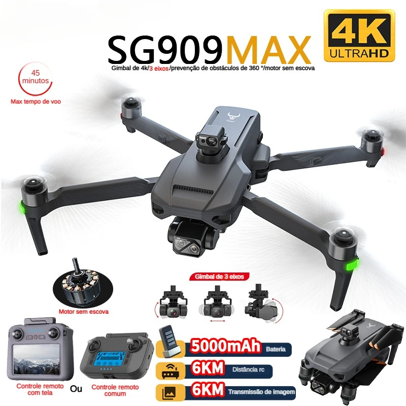 Drone Racing Camera - ZLL SG909 SG909MAX 전문 드론 4K