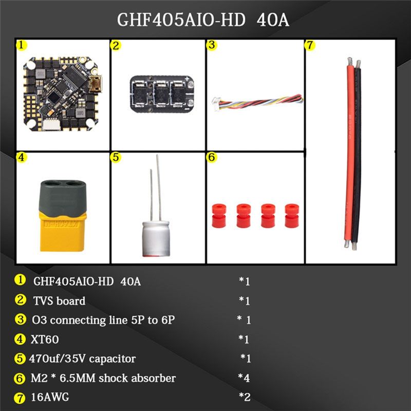 ABTI-GHF405AIO-HD 40A AIO 플라이트 - Drone Racing Flight Controller 리뷰 및 가격