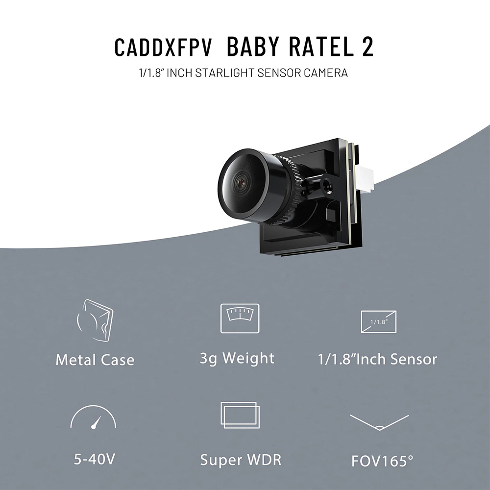 CADDX 마이크로 FPV 카메라 Ratel 2 4.5 - Drone Racing Camera 리뷰 및 가격