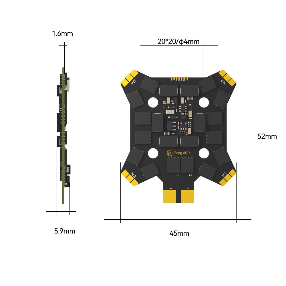 iFlight Borg Mini H7 (ICM42688 - Drone Racing Flight Controller 리뷰 및 가격